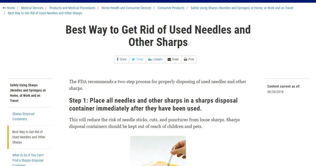 Best Way to Get Rid of Used Needles and Other Sharps UltiMed, Inc