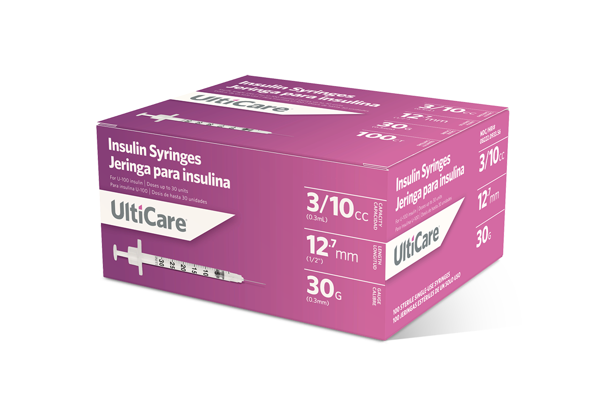 09335 UC 100 CT SYR 3 CC 30 G 12 7mm 3 QTR