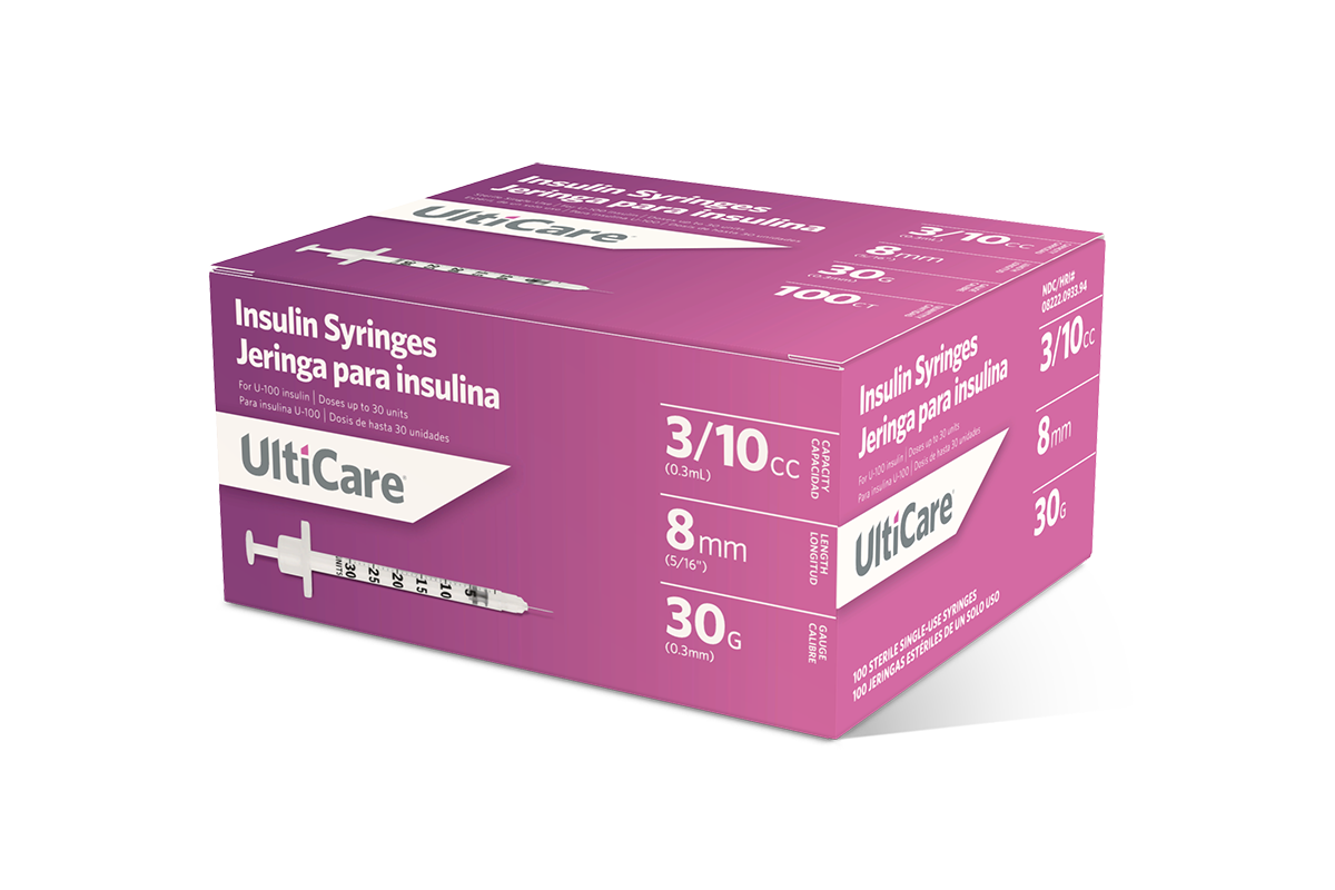 09339 UC 100 CT SYR 3 CC 30 G 8mm 3 QTR