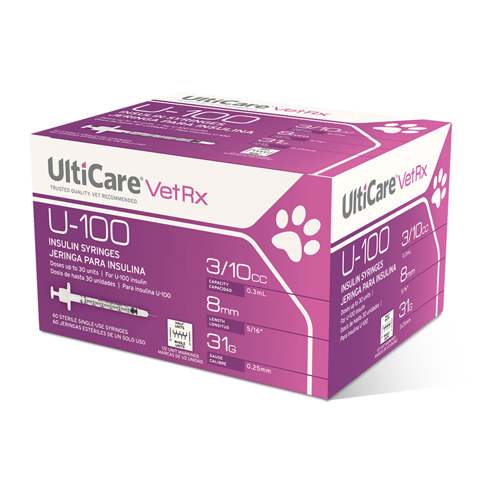09436 Vet Rx U100 3cc HU 3 QTR