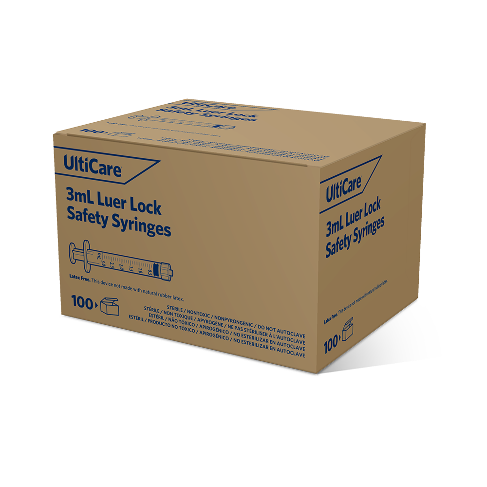 63014 UC 100 CT 3 ML SAFETY SYR 3 QTR