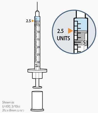 UltiCare VetRx U-100 Insulin Syringes