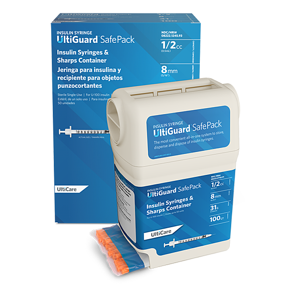 Mail Back Insulin Syringe 5cc 8mm x31 G
