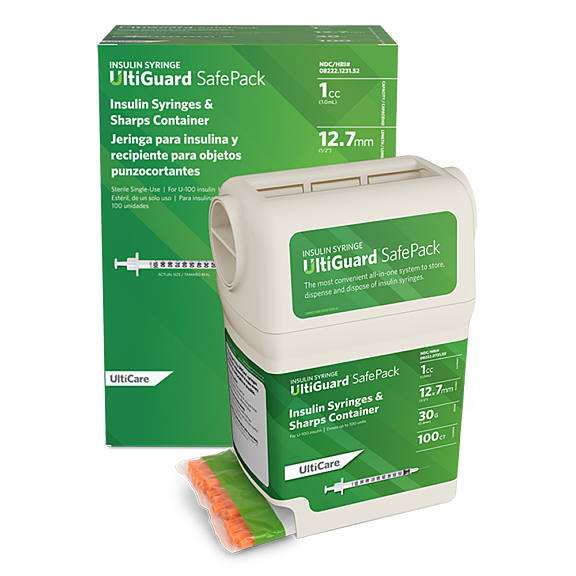 Mail Back Insulin Syringe 1cc 12 7mm x30 G