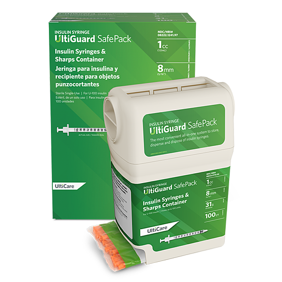 Mail Back Insulin Syringe 1cc 8mm x31 G
