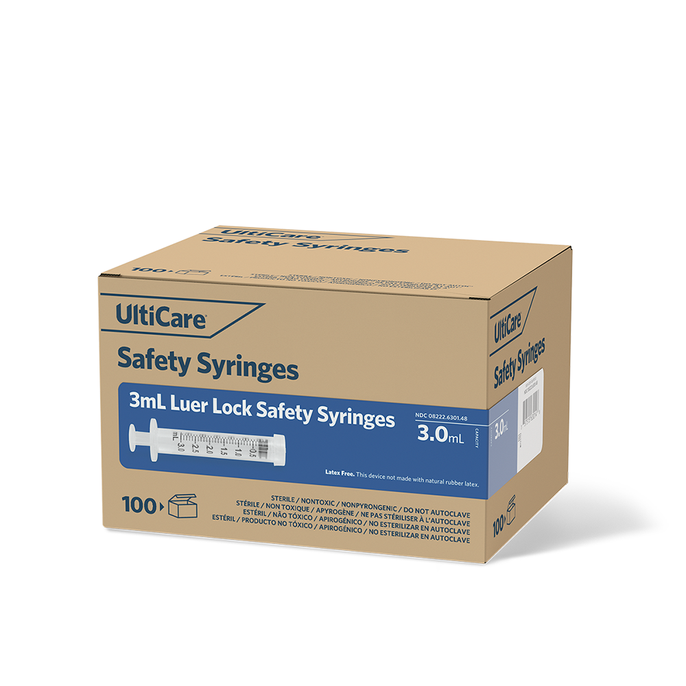 UltiCare 3 mL Safety Syringes 3 mL No Needle