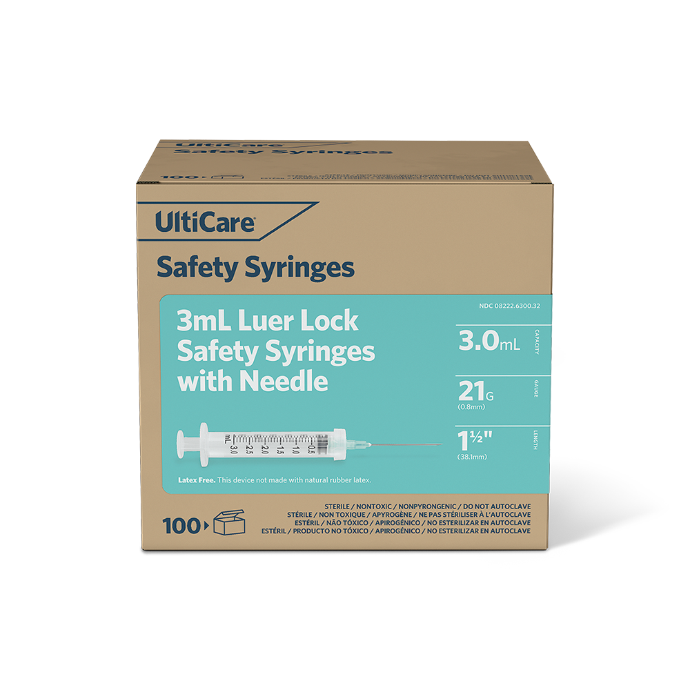 UltiCare 3mL Safety Syringes