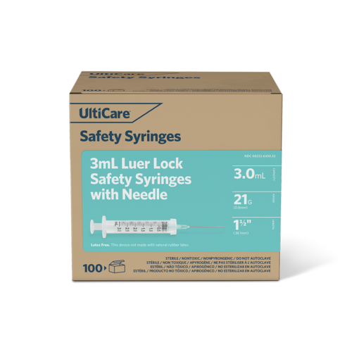UltiCare 3mL Safety Syringes