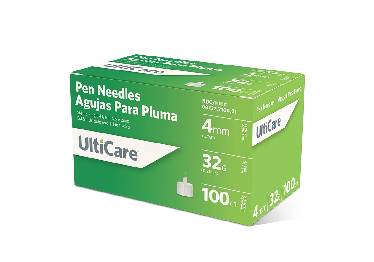 UltiCare Pen Needles 4mm x 32G Micro