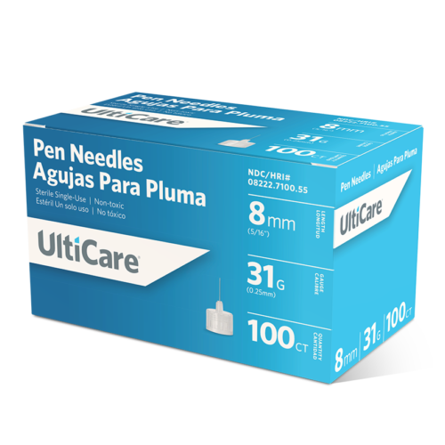 UltiCare Pen Needles 8mm x 31G Short