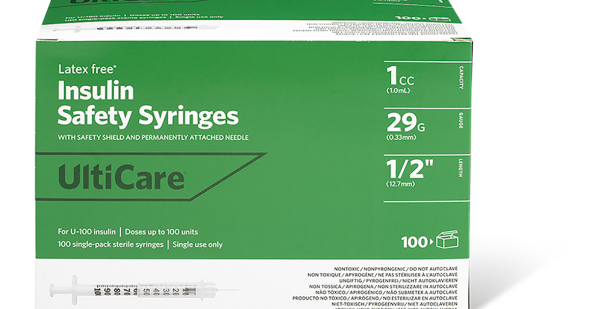 Safety Insulin Syringes — ONE-CARE™