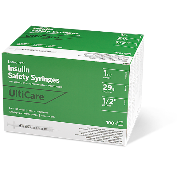 0001 03219 1m L 29gx1 2 Insulin Safety Syringe 3 QTR