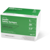 UltiCare U-100 Insulin Safety Syringes 1 mL/cc 12.7mm (1/2") x 29G