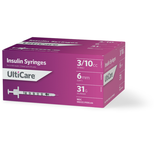 Ulticare U 100 Insulin Syringes Ultimed Inc