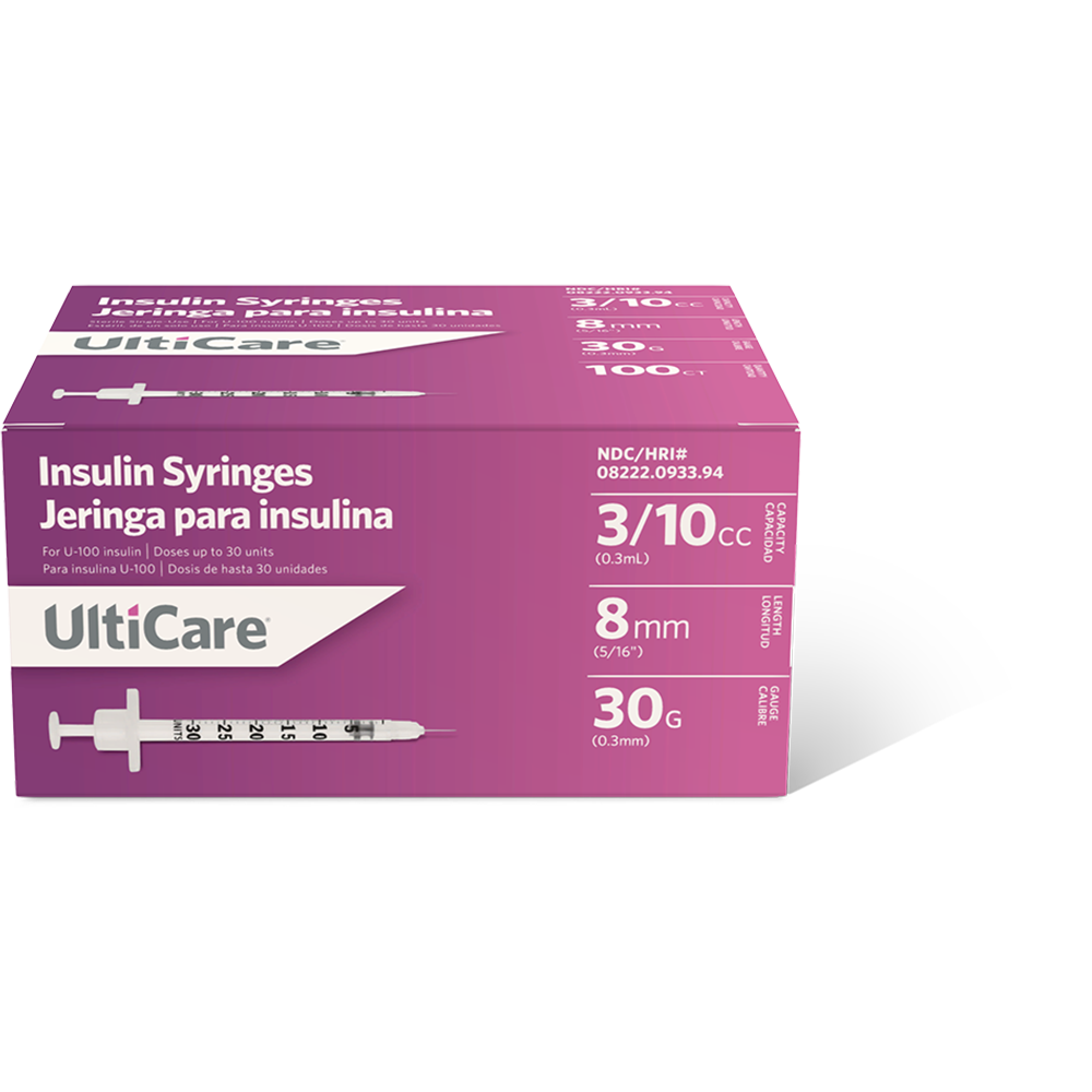 UltiCare U-100 Insulin Syringes