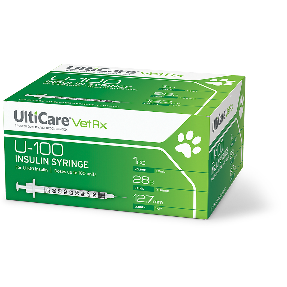 Ulticare Vetrx U 100 Insulin Syringes 1 Ml Cc 12 7mm Ultimed Inc