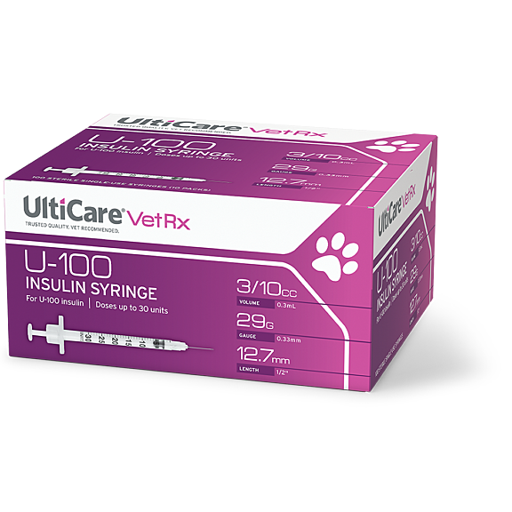 0002 09230 Vet Rx U100 3cc 3qtr