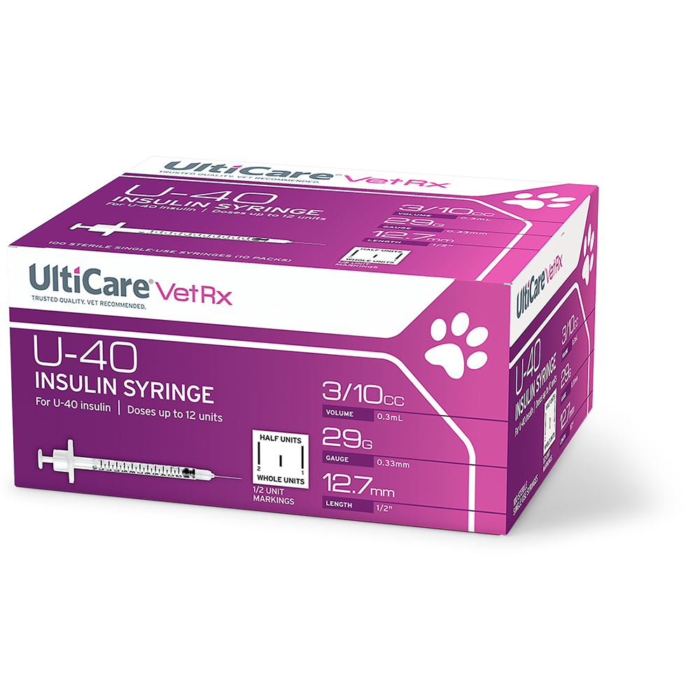 Ulticare Vetrx U 40 Insulin Syringes 3 10 Ml Cc 12 7mm Ultimed Inc Ulticare Vetrx U 40 Insulin Syringes 3 10 Ml Cc 12 7mm Ultimed Inc