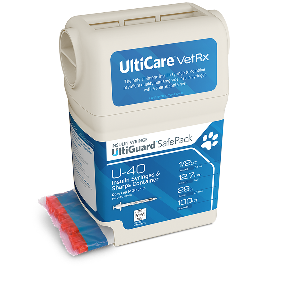 Utgard Injection UltiCare VetRx UltiGuard Safe Pack U-40 Insulin… | UltiMed, Inc