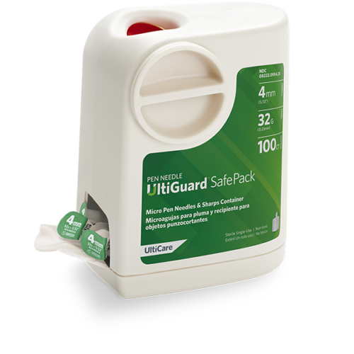 UltiGuard Safe Pack Pen Needles 4mm x 32G Micro