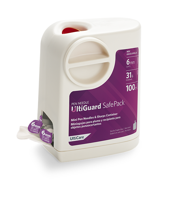 UltiGuard Safe Pack Pen Needles 6mm x 31G Mini