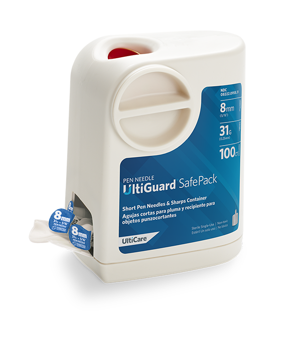 UltiGuard Safe Pack Pen Needles 8mm x 31G Short