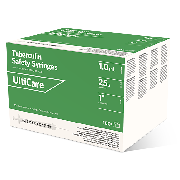 25110 UC 100 CT TB SAFETY SYR 1 ML 25 G 1 3 QTR