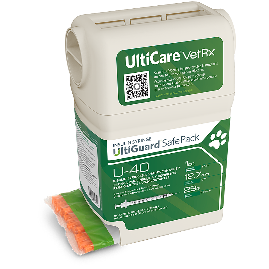 UltiCare VetRx UltiGuard Safe Pack U 40 Insulin UltiMed Inc