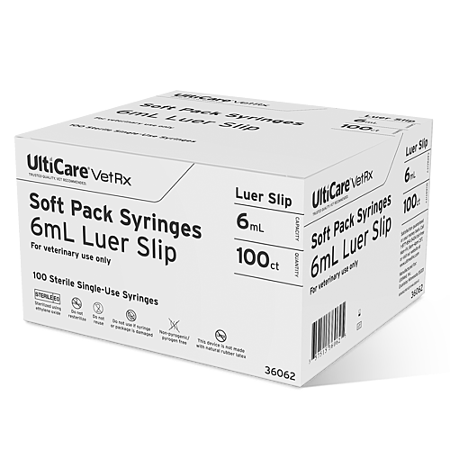 UltiCare VetRx Soft Pack 6mL Luer Slip