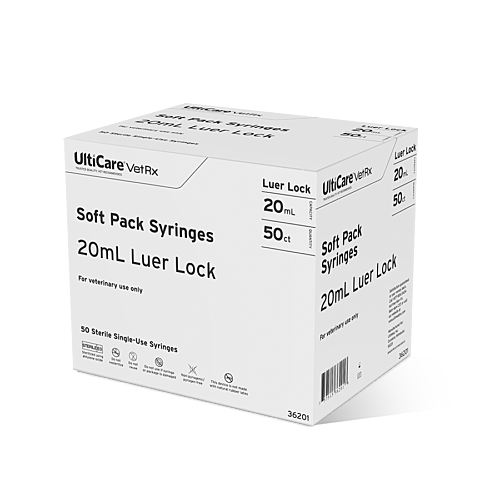 UltiCare VetRx Soft Pack 20mL Luer Lock