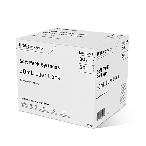 UltiCare VetRx Soft Pack 30mL Luer Lock