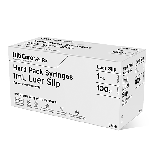 UltiCare VetRx Hard Pack 1mL Luer Slip