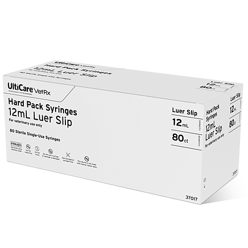 UltiCare VetRx Hard Pack 12mL Luer Slip