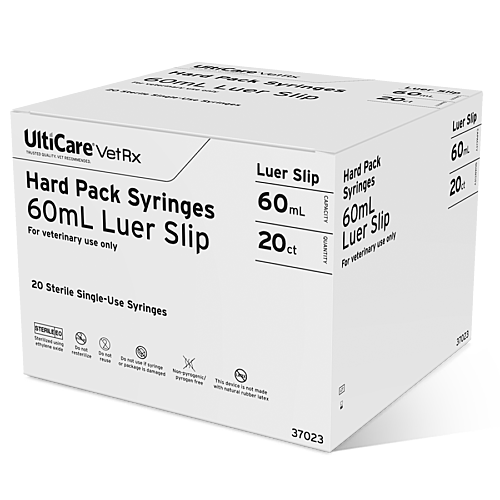 UltiCare VetRx Hard Pack 60mL Luer Lock