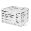 UltiCare VetRx Soft Pack Syringe with Needle 3mL x 20G x 25.4mm (1") Luer Lock