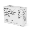 UltiCare VetRx Soft Pack Syringe with Needle 1mL x 25G x 15.9mm (5/8") Tuberculin