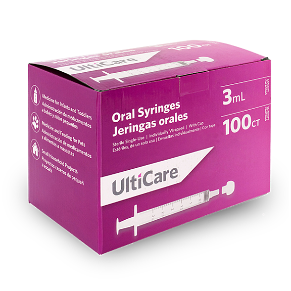 Ulti Care Oral Syringes 3m L 3